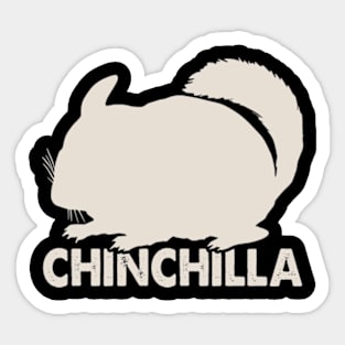 Curls and Cuteness Chinchilla Couture, Urban Tee Treat for Pet Lovers Sticker